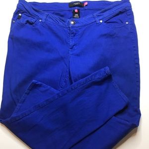 Torrid Denim Pants Cobalt Blue size 20